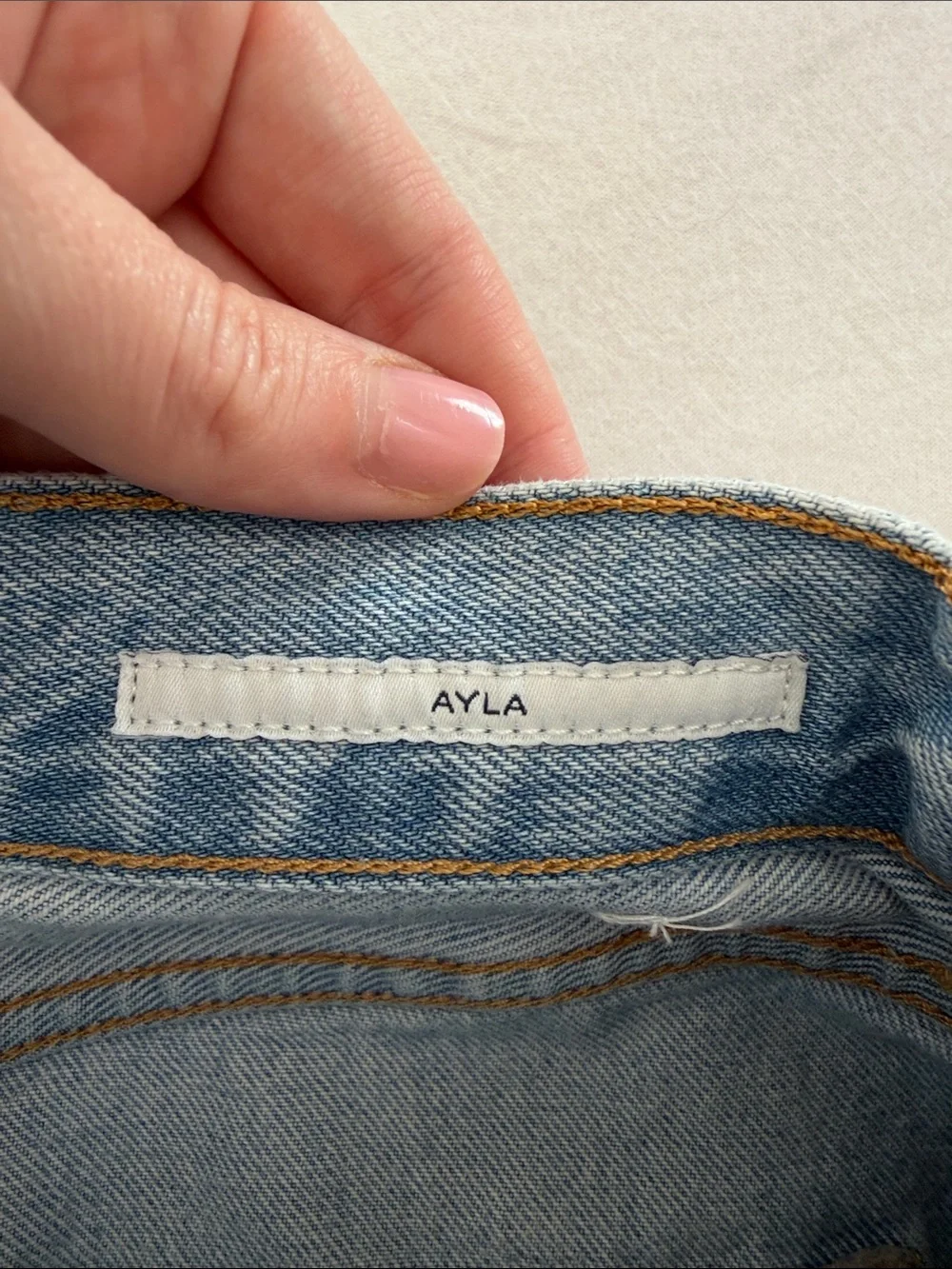 Citizens of Humanity Ayla Short Long Jean Denim Shorts Frayed Hem
